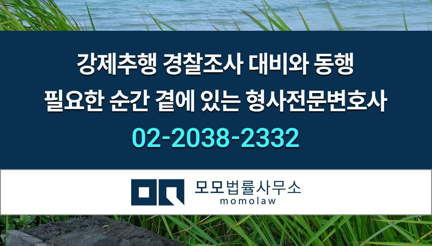 모모법률사무소 강제추행 경찰조사 안내 이미지
